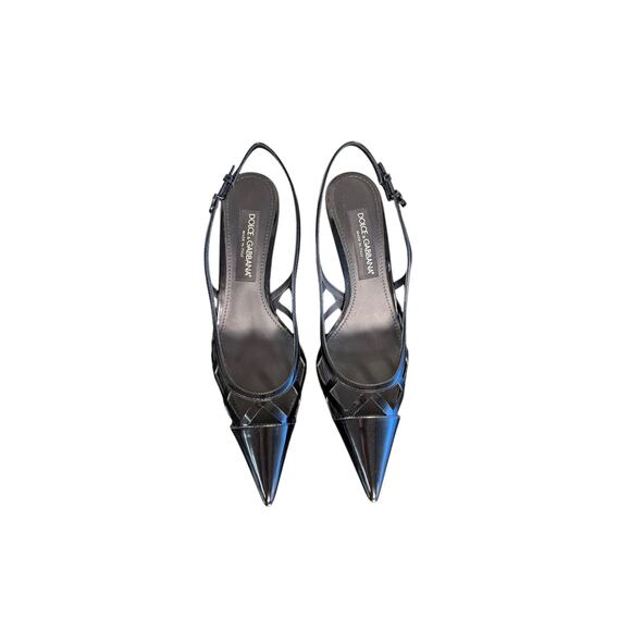 Dolce & Gabbana NIB Lollo 60mm Patent Leather Pumps in Black Size 39.5 - Picture 4 of 12